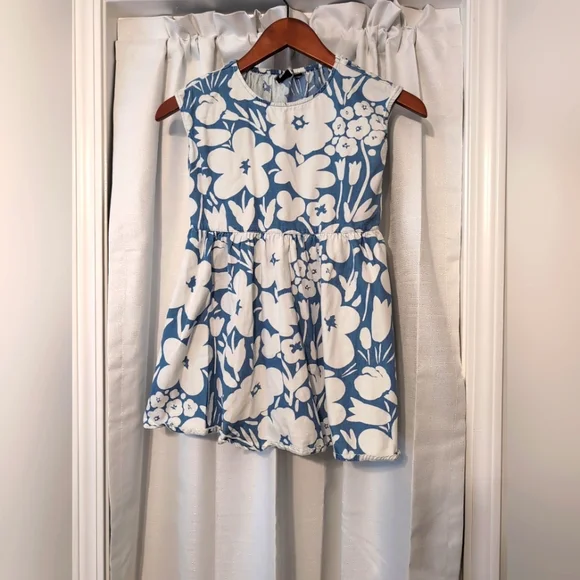 Marimekko | Dresses | Marimekko Girls Blue And White Cotton Sundress With  Pockets Size 56 | Poshmark